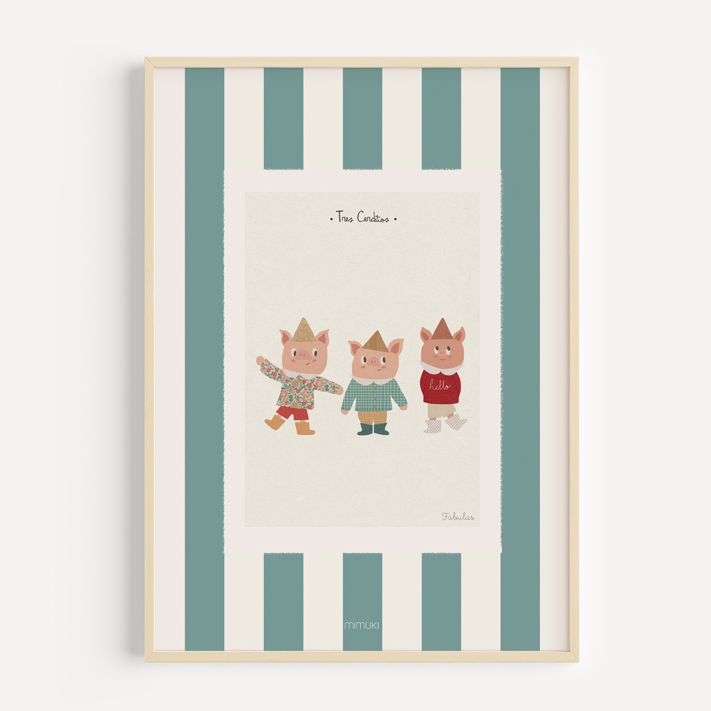 Lámina Tres Cerditos - edición especial