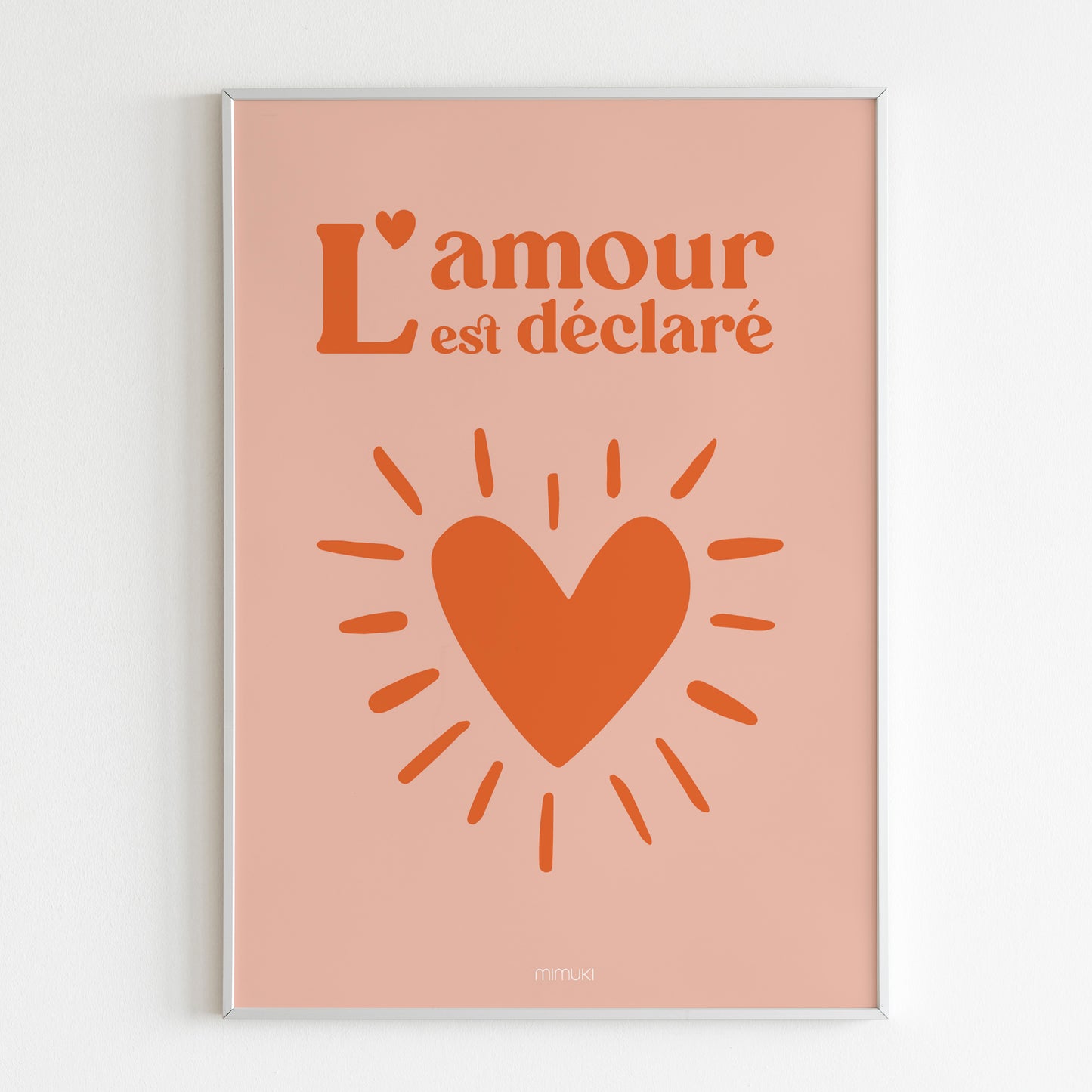 Lámina L'amour est déclaré - varios colores