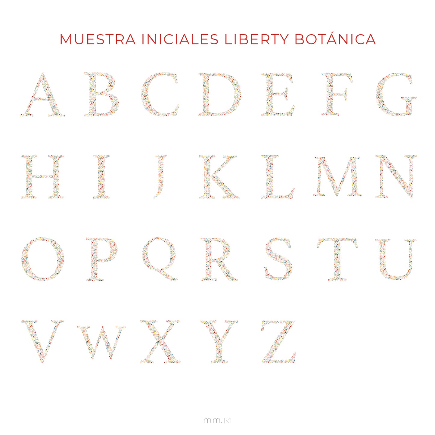 Lámina Liberty - Inicial Botánica