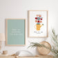 Lot 2 affiches - Collection Hygge en jaune