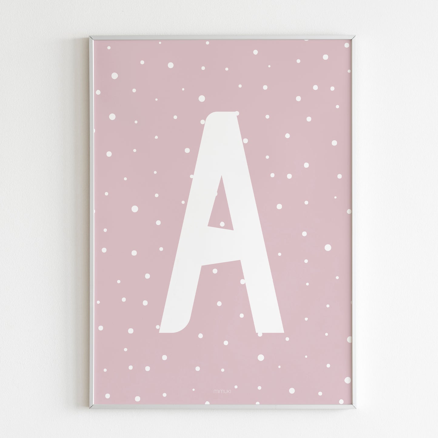 Affiche Lettre Polka Dots en sable