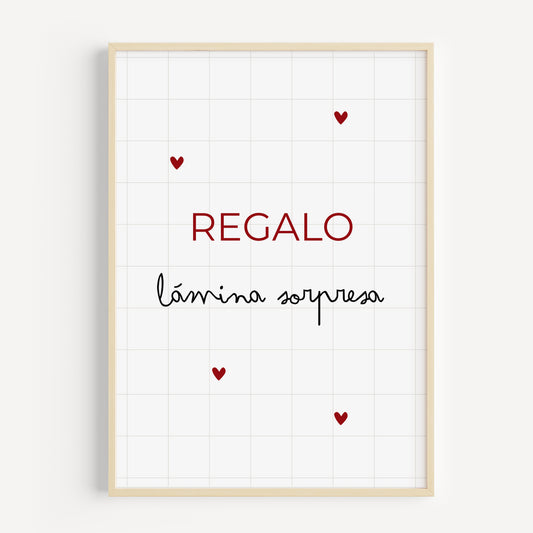 REGALO lámina SORPRESA