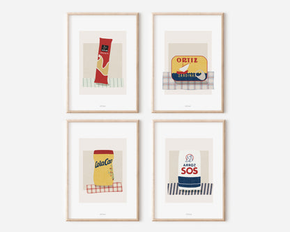 Pack 4 láminas a elegir - Colección Alacena