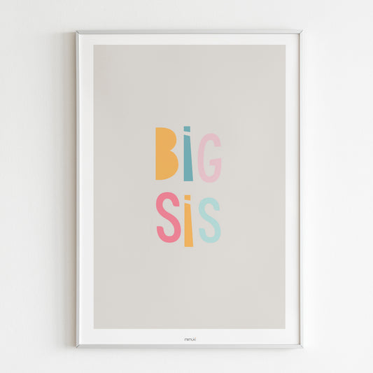 Affiche Big Sis - Rose/Bleu