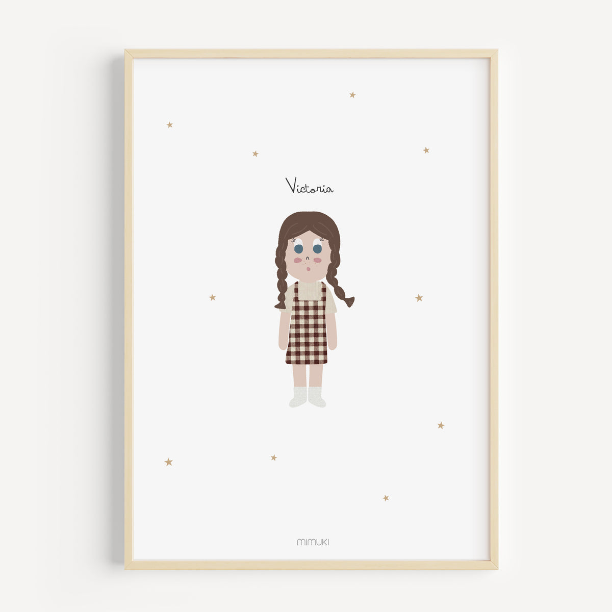 Cuadro personalizado Mimukín con personajes ilustrados