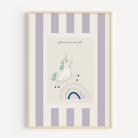 Lámina Féericorne et son arc-en-ciel - Ed. Especial