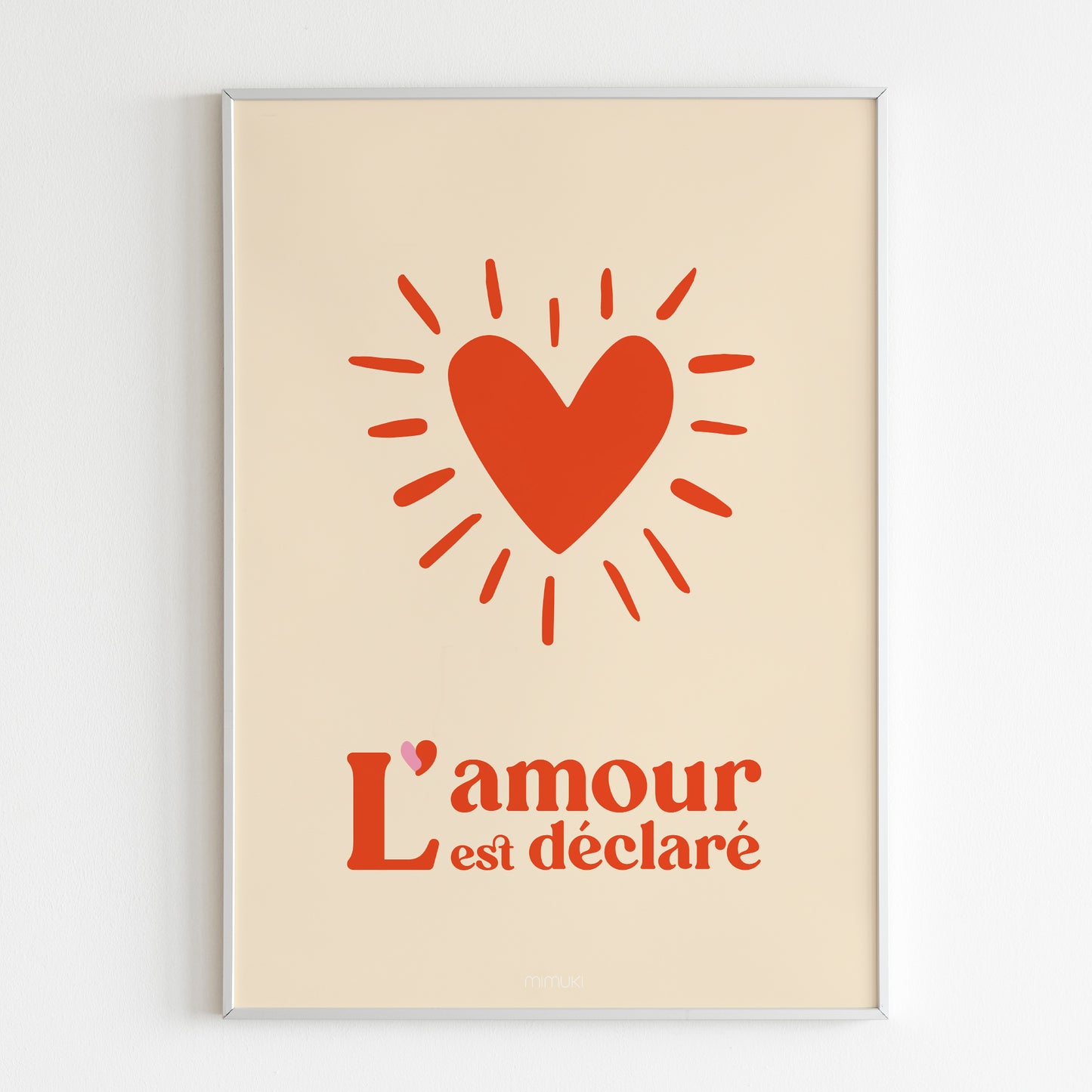 Lámina L'amour est déclaré - varios colores