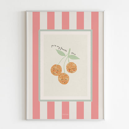 Lámina infantil de naranjas Pandilla Pulpita de Fruit Parade