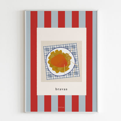 Lámina de patatas bravas de la colección Ronda para cocina