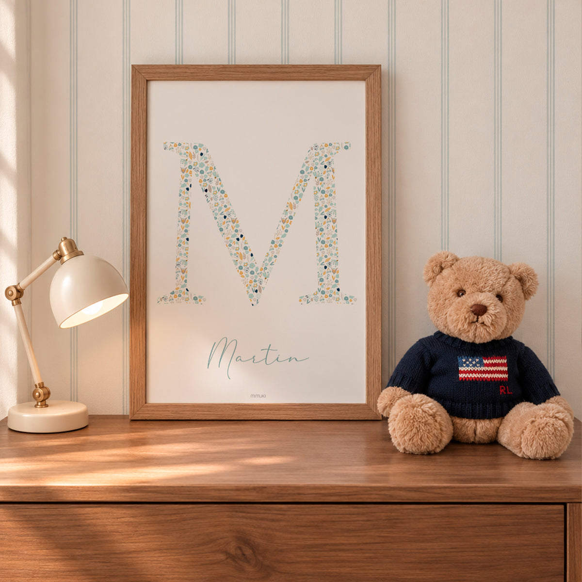 Lámina personalizada con nombre para habitación infantil