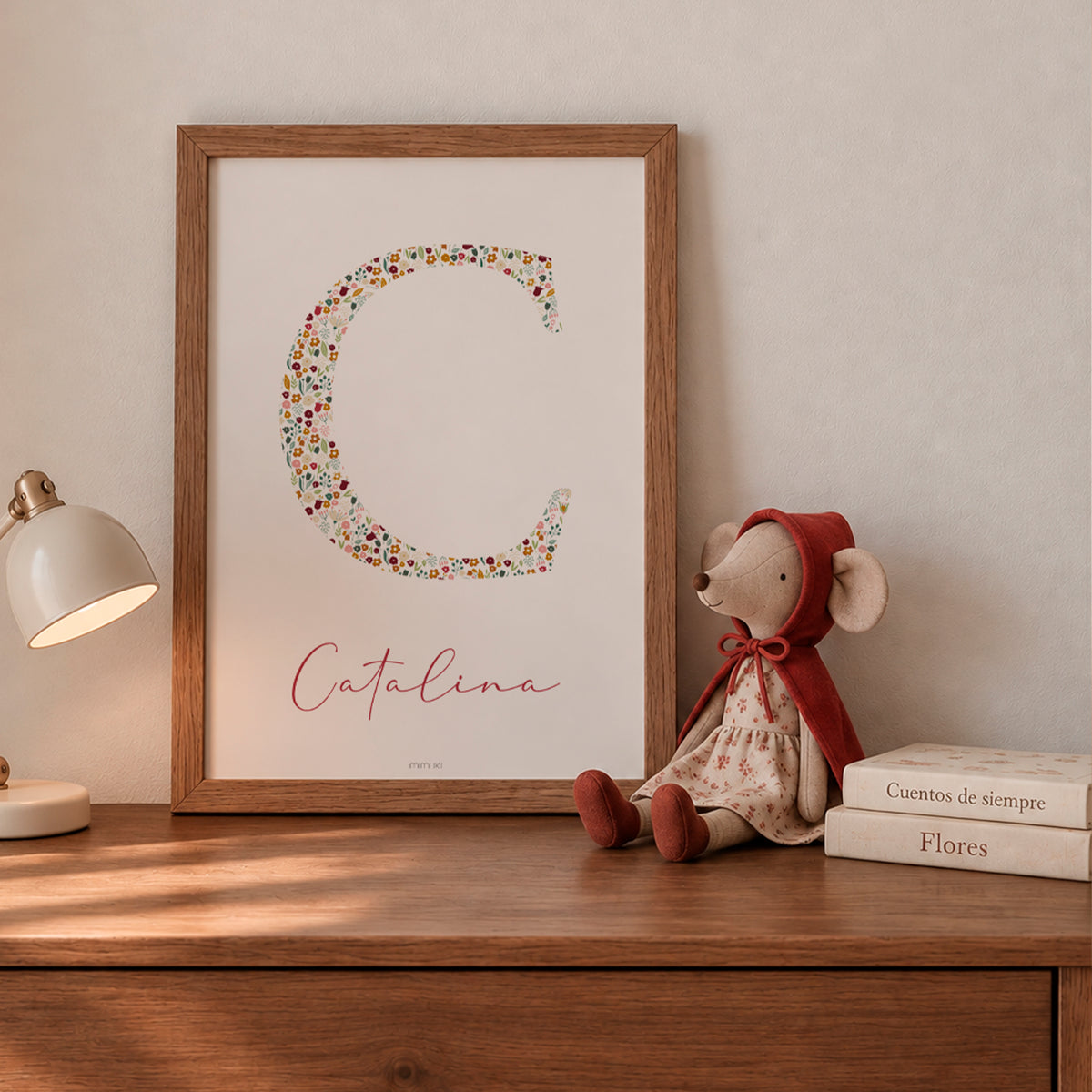 Lámina personalizada con nombre Tu Liberty Boho Fall