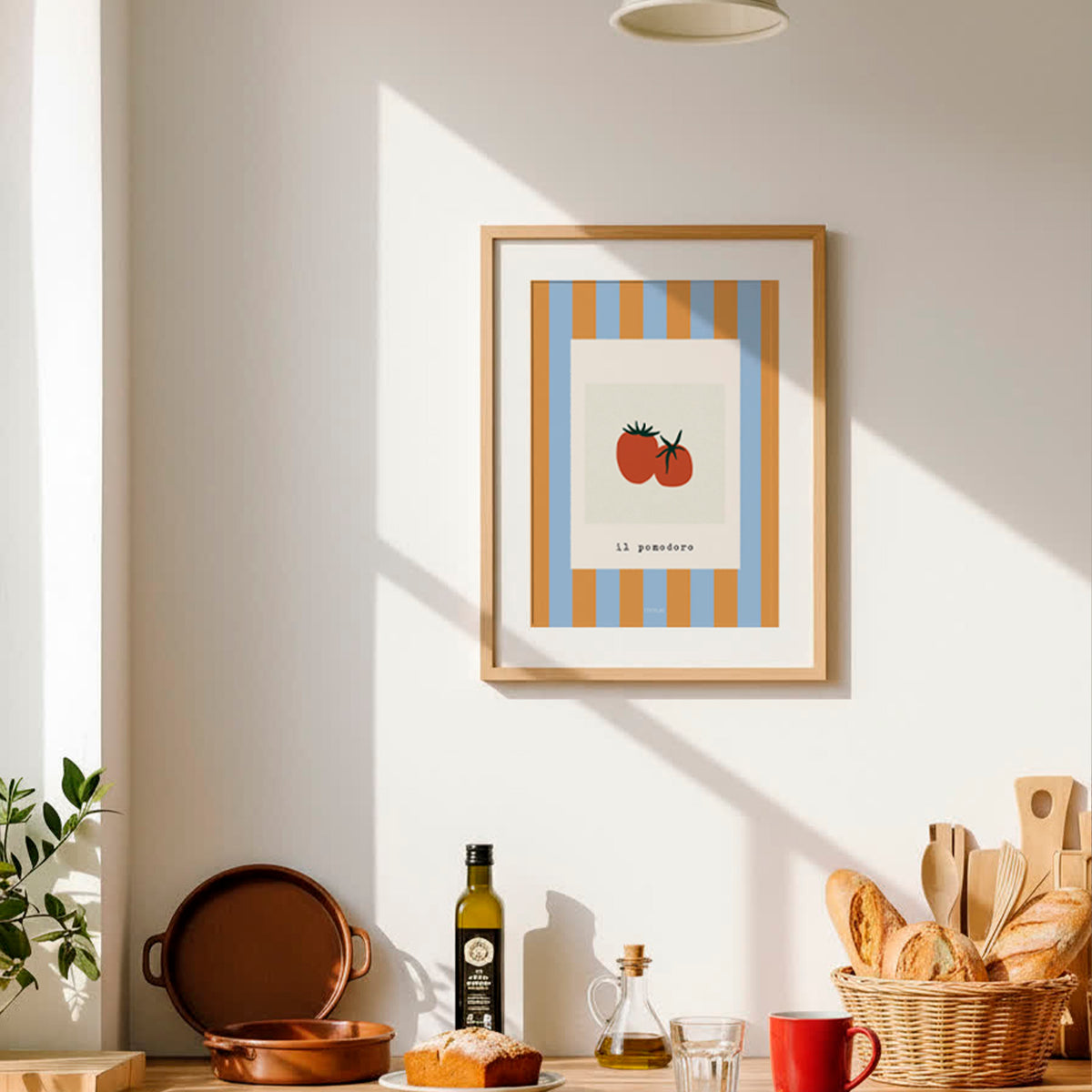Lámina de tomates Pomodoro de la colección Manarola de MIMUKI