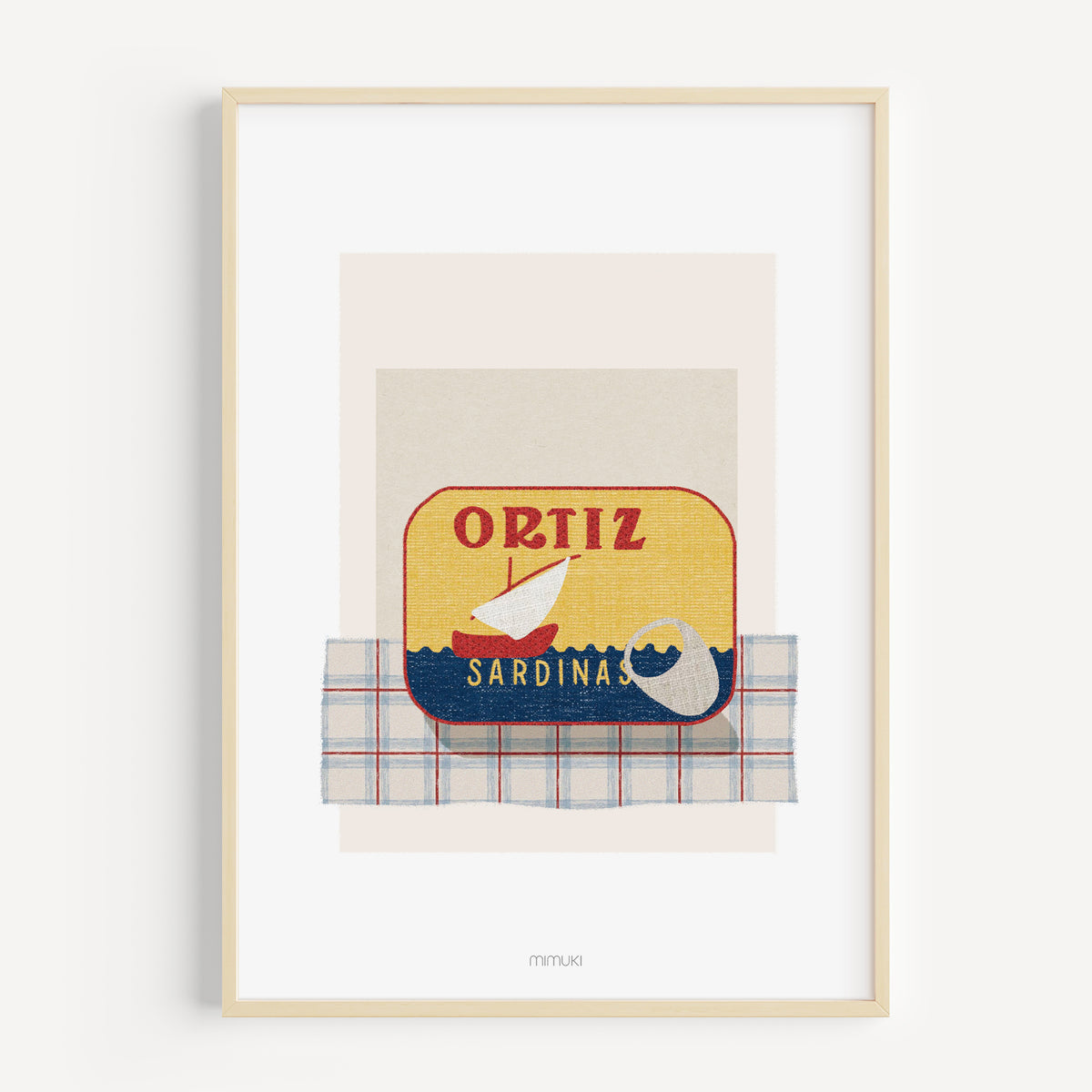 Lámina de sardinas Ortiz de la colección Alacena para cocina