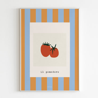 Lámina de tomates Pomodoro de la colección Manarola de MIMUKI