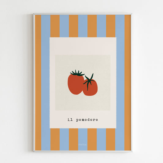 Lámina de tomates Pomodoro de la colección Manarola de MIMUKI