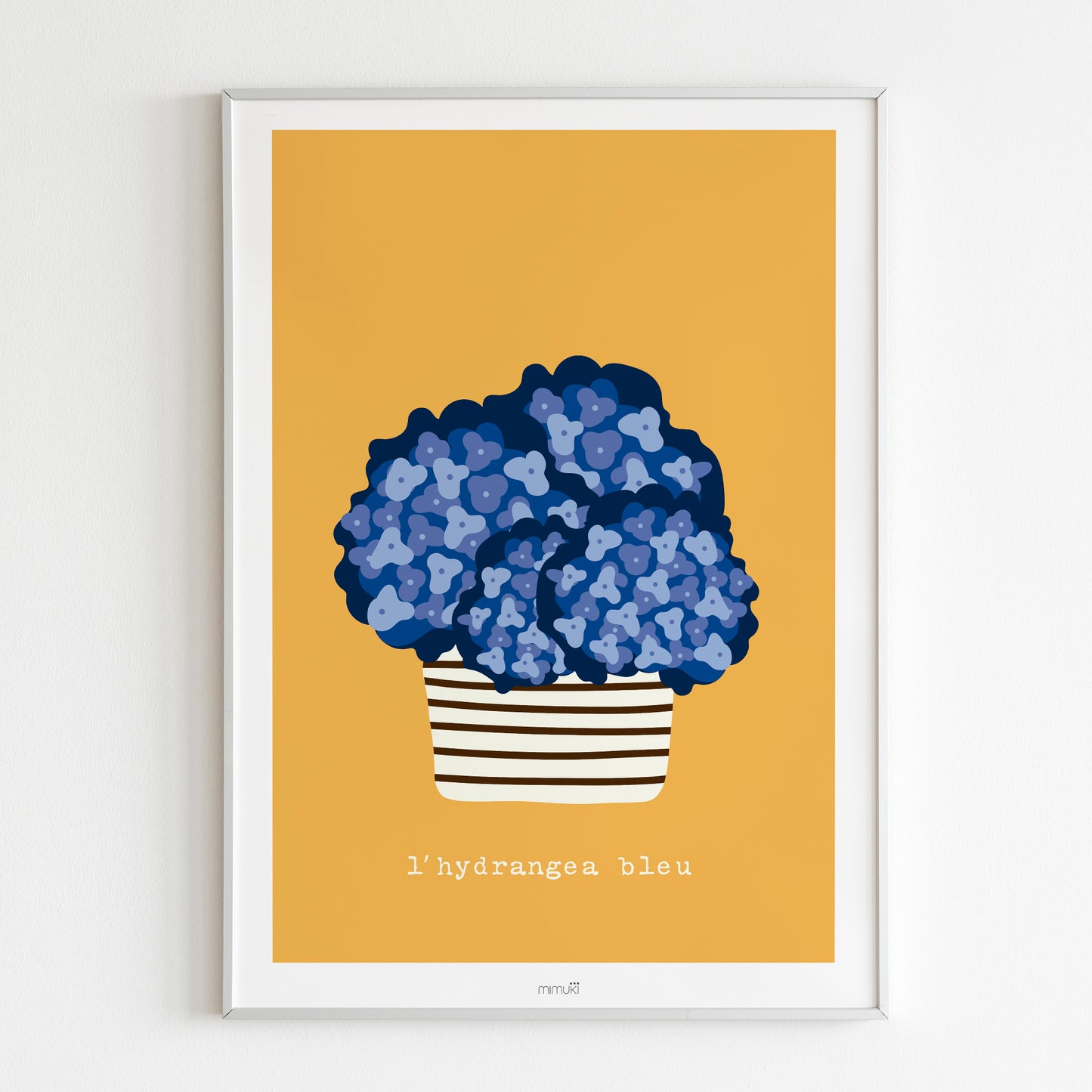 Affiche Hydrangea bleu