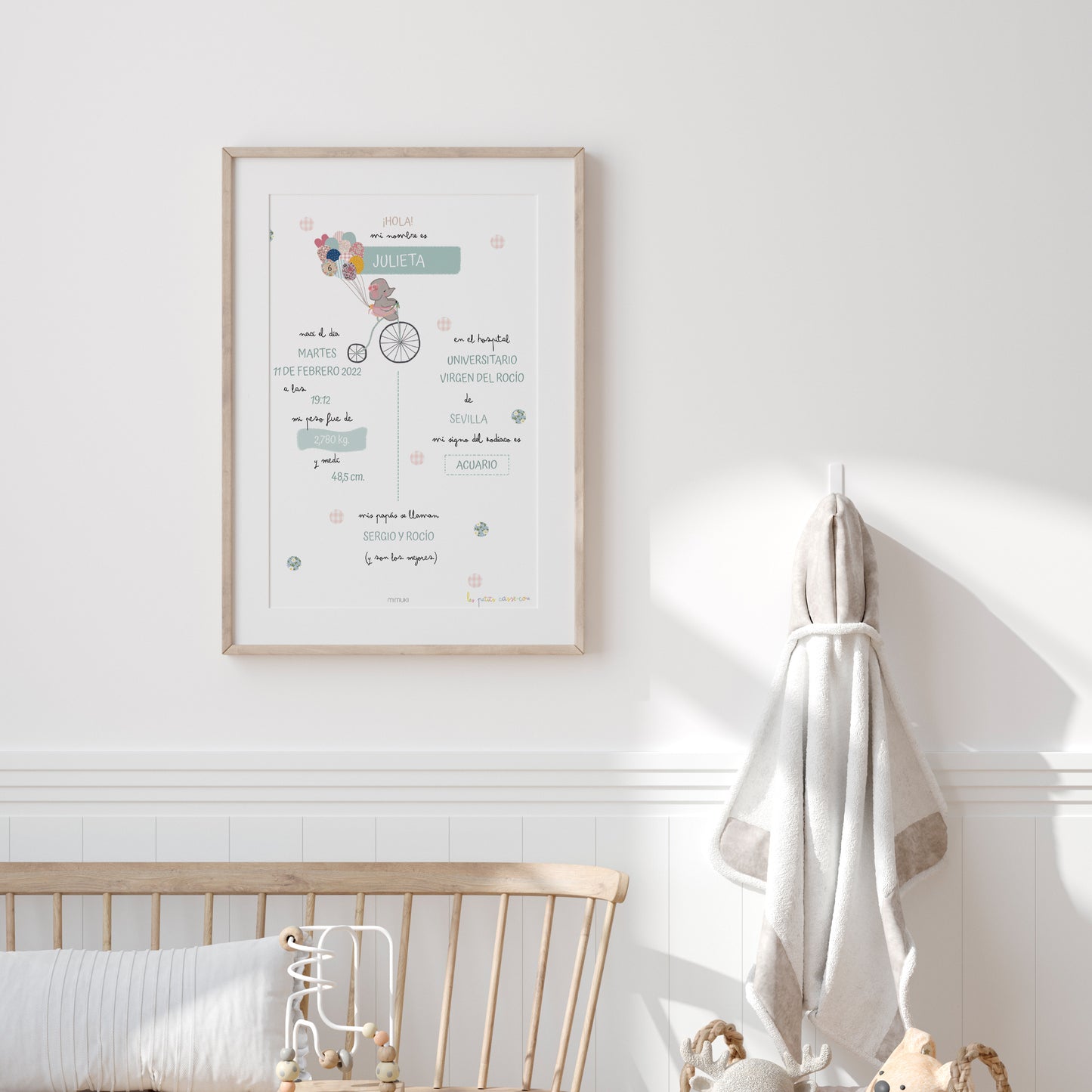 Affiche de Naissance Liberty personnalisée