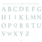 Affiche Liberty - Lettre bleue initiale