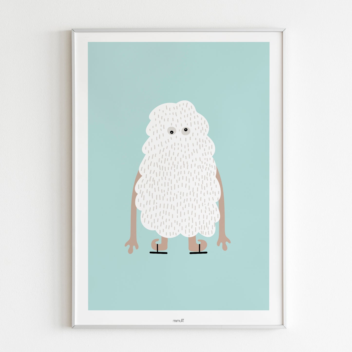 Affiche Yeti - différentes couleurs