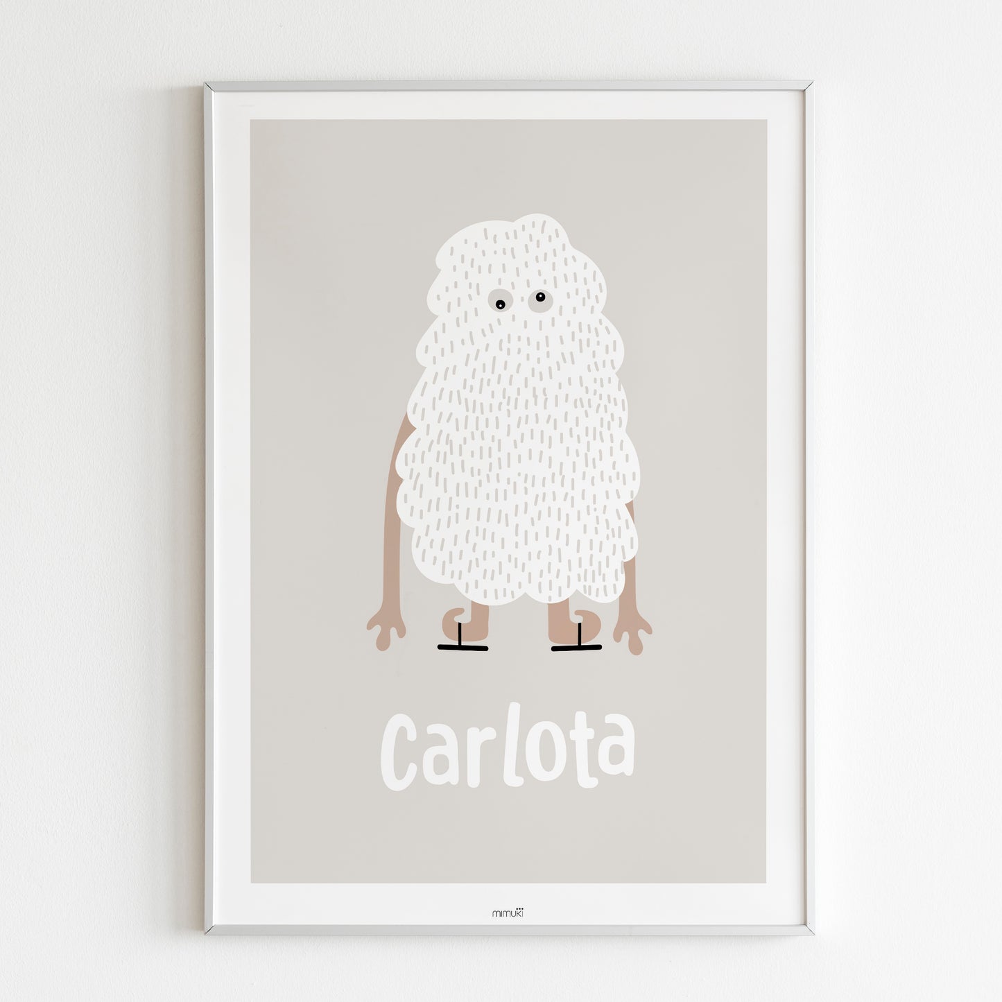 Affiche Yeti personnalisée - différentes couleurs