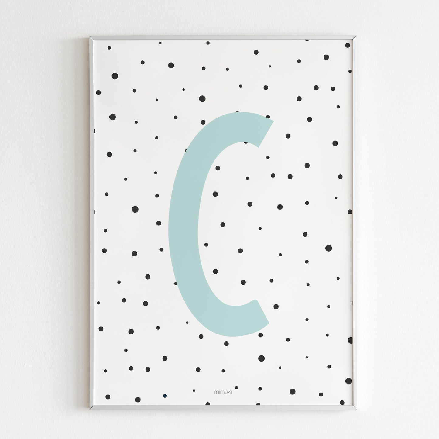 Affiche Lettre Dots en sable