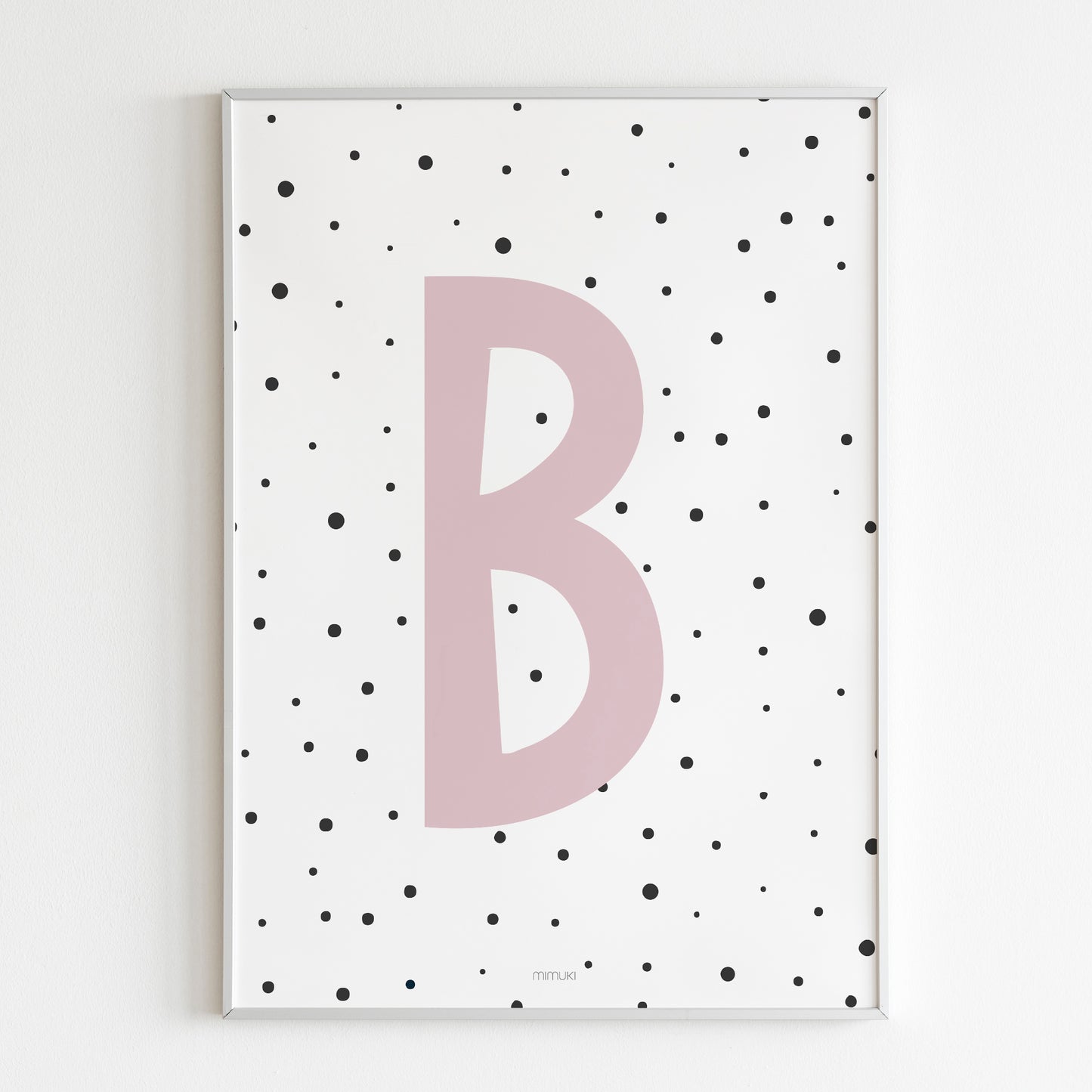 Affiche Lettre Dots en sable