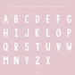 Affiche Lettre Polka Dots en sable