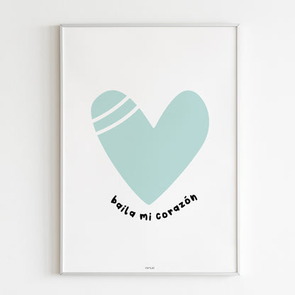 Lámina Baila mi corazón - varios colores - mimuki